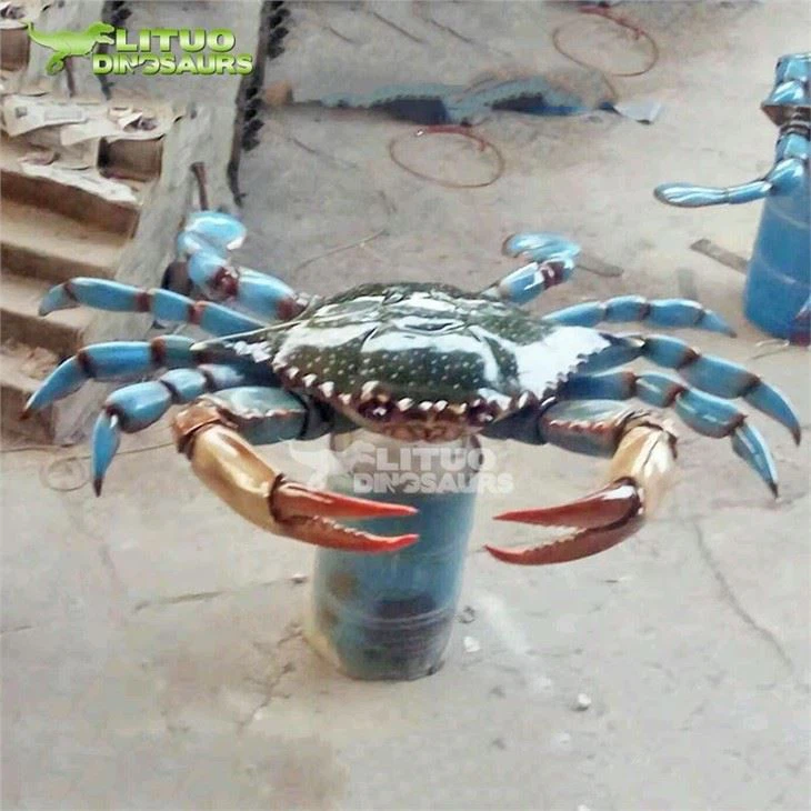 3Fiberglass Crab Statue(001)